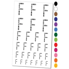 Elegant Botanical Floral Letter F Temporary Tattoo Water Resistant Fake Body Art Set Collection Yellow