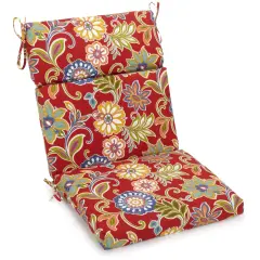 20-inch by 42-inch Spun Polyester Outdoor Squared Seat/Back Chair Cushion - Alinea Pompeii
