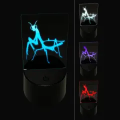 Praying Mantis Insect 3D Illusion LED Night Light Sign Nightstand Desk Lamp