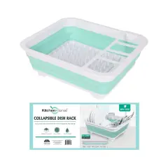 Collapsible Plastic Dish Rack - 4 Colors Blue