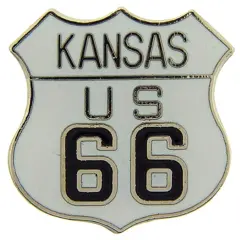Kansas Route 66 Pin 1"