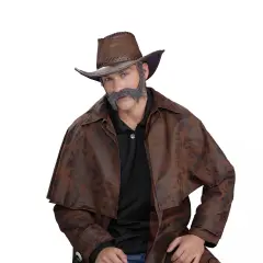 Civil War General Grey Moustache & Beard Costume Set