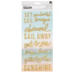 Heidi Swapp Set Sail Thickers Stickers 66/Pkg-Phrase