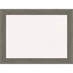 Fencepost Narrow Wood Framed Corkboard, White Cork Grey