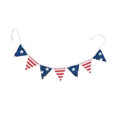 72" Patriotic American Flag Stars & Stripes Hanging Banner Garland