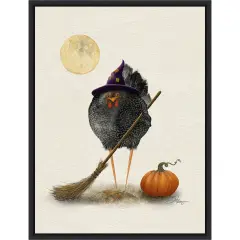 Banshee Halloween Hen by Shanda Louis Canvas Art Framed