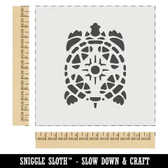 Southwestern Style Tribal Turtle Tortoise Terrapin Wall Cookie DIY Craft Reusable Stencil