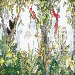 Jungle Time L8071 Counted Cross Stitch Kit