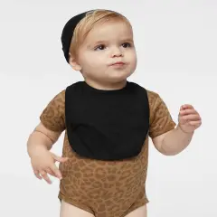 Rabbit Skins&reg; Toddler Jersey Bib - 1005 Black