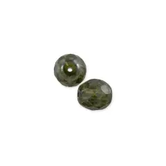 Czech Fire Polished Rounds 4mm Green Luster (Package of 10)