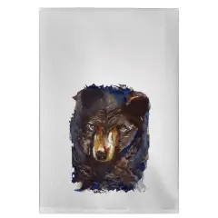 Betsy Drake Betsy's Brown Bear Guest Towel
