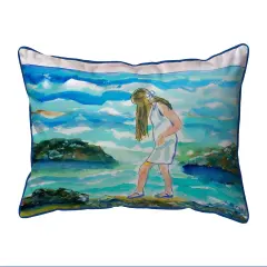 Betsy Drake Mia On The Rocks Extra Large 20 X 24 Indoor / Outdoor Pillow