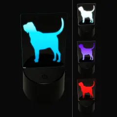 Bloodhound Dog Solid 3D Illusion LED Night Light Sign Nightstand Desk Lamp