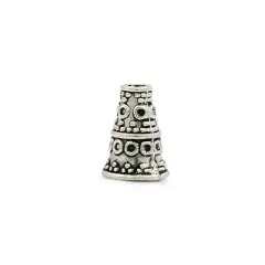 10x7mm Bali Style Pewter Cone End Cap (Package of 1)