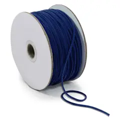 1/8" Soft Knit Elastic Cord - 100 Yard Spool Navy Blue