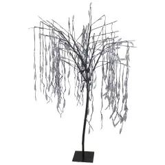 Northlight LED Lighted Willow Tree Outdoor Christmas Decoration - 6' - Pure White Lights