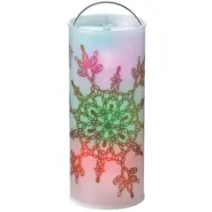 Midwest LED Color Changing Snowflake Christmas Lantern - 12" White