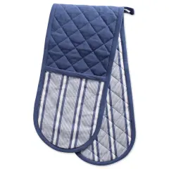 DII French Blue Chef Stripe Double Oven Mitt