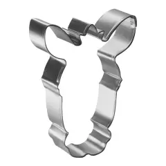 Zebra Face Cookie Cutter 4 in B1579, CookieCutter.com, Tin Plated Steel, Handmade in the USA