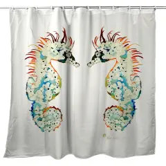 Betsy Drake Betsy&rsquo;s Sea Horse Shower Curtain