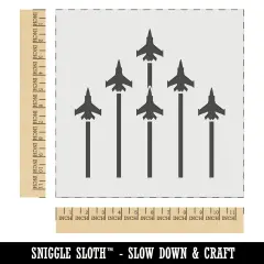 Fighter Jet Formation Wall Cookie DIY Craft Reusable Stencil