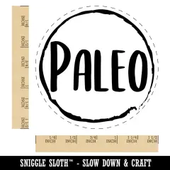 Paleo Food Diet Self-Inking Rubber Stamp for Stamping Crafting Planners Black