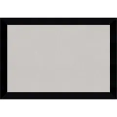 Black Museum Wood Framed Corkboard, Grey Cork