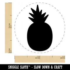 Pineapple Fruit Solid Self-Inking Rubber Stamp for Stamping Crafting Planners Purple