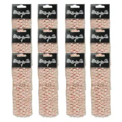 Pack of 12 Crochet Stretch Headbands Coral