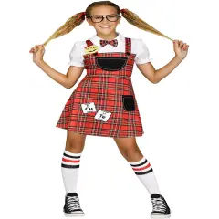 Head Of The Class Nerd Schoolgirl Girl's Costume
