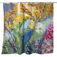 Betsy Drake Wild Flowers Shower Curtain