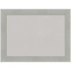 Glam Linen Grey Framed Corkboard, Grey Cork