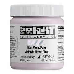 Golden SoFlat Matte Acrylic Paint - Titan Violet Pale, 118 ml, Jar