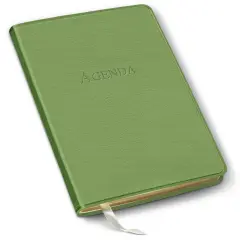 Undated Daily Planner by Gallery Leather - 8" x 5.5" Camden Kiwi