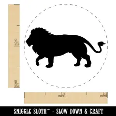 Lion Solid Self-Inking Rubber Stamp for Stamping Crafting Planners Fuchsia