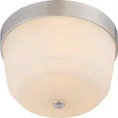 Laguna 3-Light Flush Mounted Light Fixture in Brushed Nickel Finish