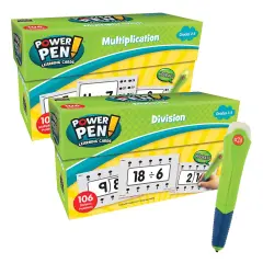 Kaplan Early Learning Company Power Pen Math Quiz - Multiplication, Division & Talking Power Pen