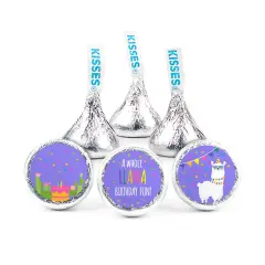 324ct Llama Kid's Birthday Party Favors Stickers for Hershey's Kisses Party Supplies - DIY - Candy Not Included - By Just Candy