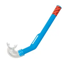 Swim Central 13" Blue and Clear Swimming Pool Youth Size Snorkel