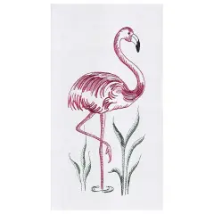 Flamingo Flour Sack Cotton Kitchen Towel