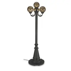 European 00470 Four Bronze Globe Lantern Patio Lamp - Park Style