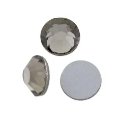 Preciosa Crystal VIVA12 Flat Back Rhinestone 4.7mm (SS20) Black Diamond (Package of 50)