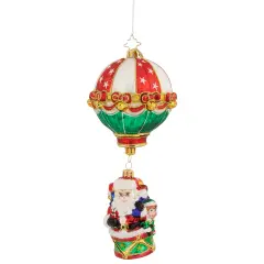 Christopher Radko Christopher Radko Soaring To Holiday Heights Glass Christmas Ornament 1020960 Red