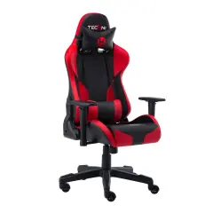 Techni Office Solutions 53" Vibrant Black and Red Unique Techni Sports TS-90 Comfortable Gaming Chair