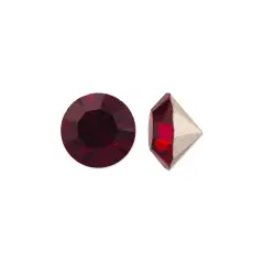 Preciosa Crystal Maxima Chaton 3mm (PP24) Siam (Package of 50)