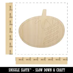 Tomato Fruit Vegetable Produce Doodle Unfinished Wood Shape Piece Cutout for DIY Craft Projects