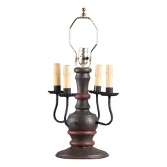 Cedar Creek Lamp Base in Espresso with Salem Brick