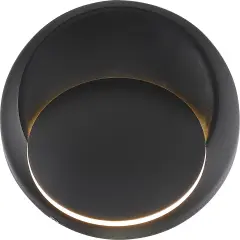 Nuvo Pinion 1-Light 5w LED Wall Sconce in Black Finish warm-white