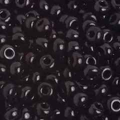 John Bead 4/0 Czech Glass Seed Beads, 500g Opaque Black