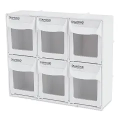 Diamond Storage Solutions - 6 Tip Out Bins, Half Width